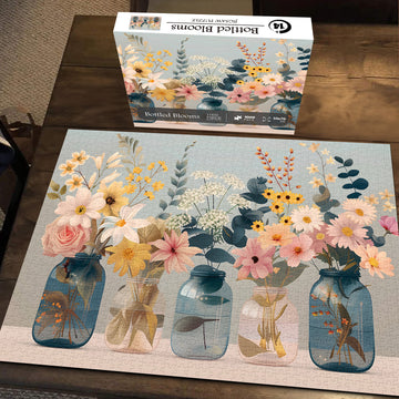 Puzzle de puzzle des fleurs en bouteille 1000 pièces